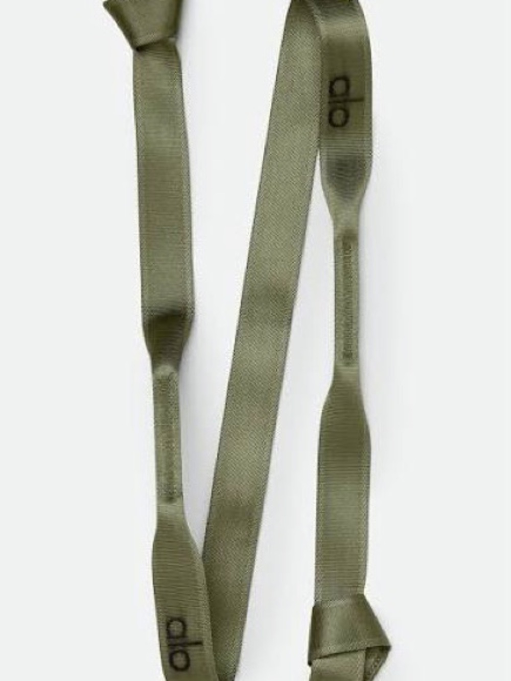 Alo Yoga Olive Green Strap / Tie Belt Logo Detail NEW WITH TAGS